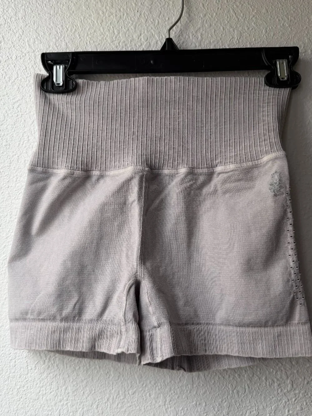 Free People Movement Good Karma Running Shorts in Gray, Size Small - Picture 2 of 4